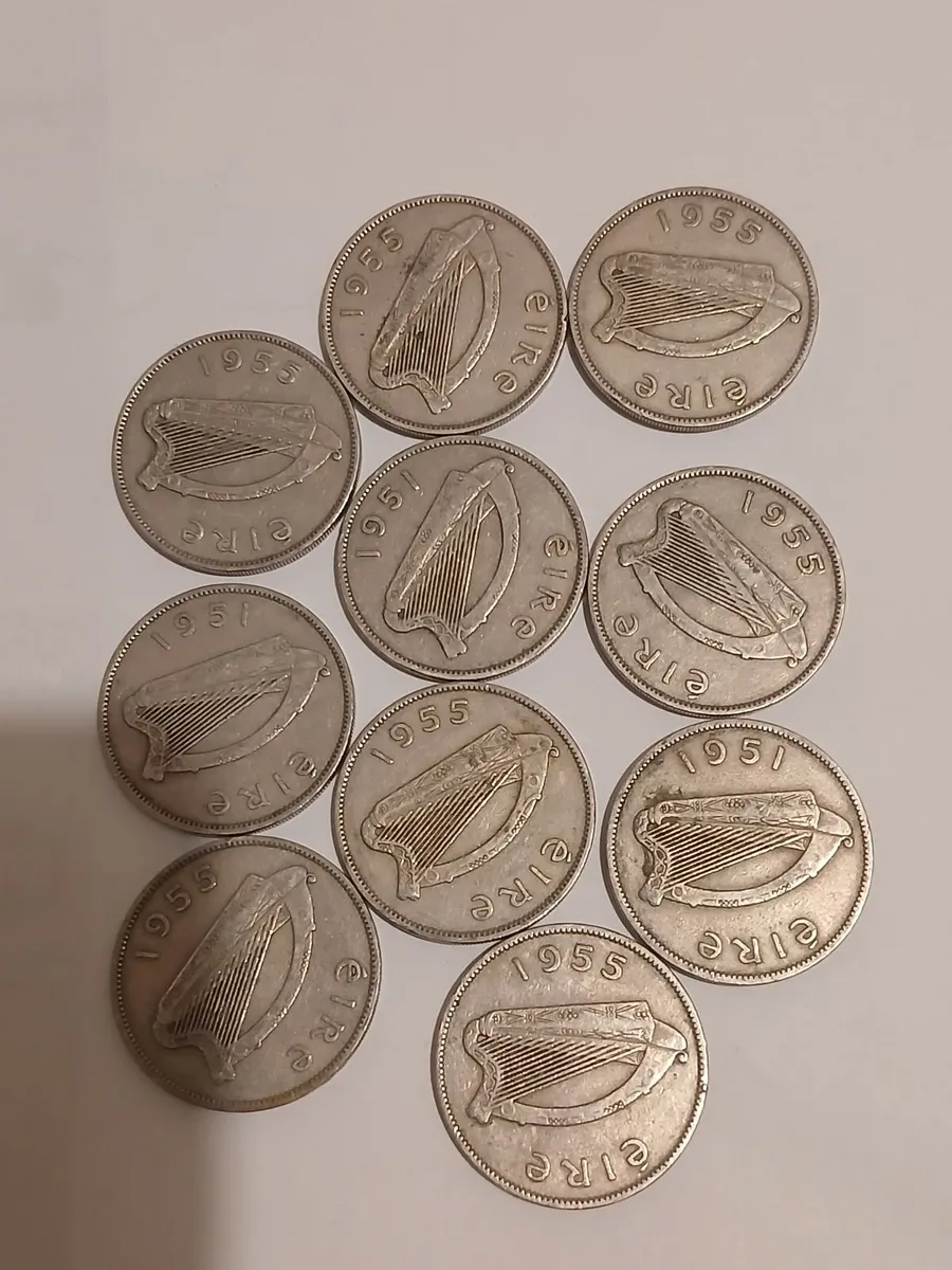 100 vintage irish florins - Image 3