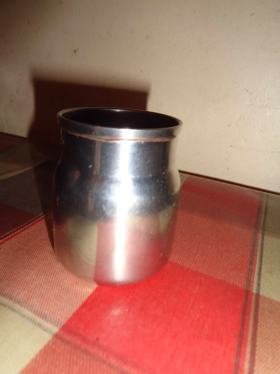 Stainless Steel Milk/Cream Containers x 2 for sale - Image 2