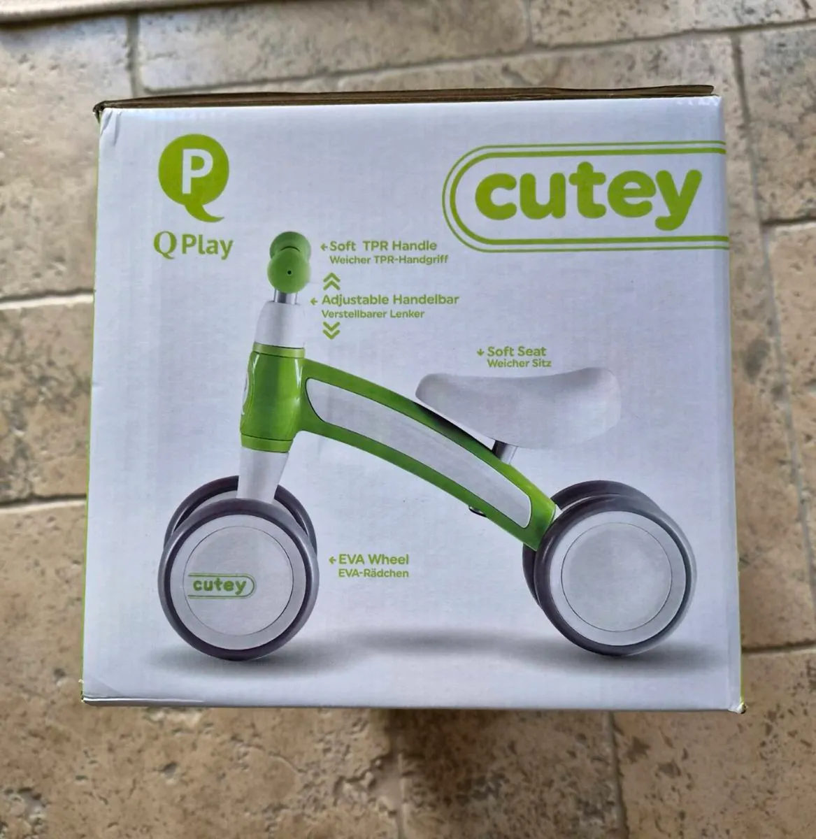 Q play cutey balance bike (4 wheel) - Image 1