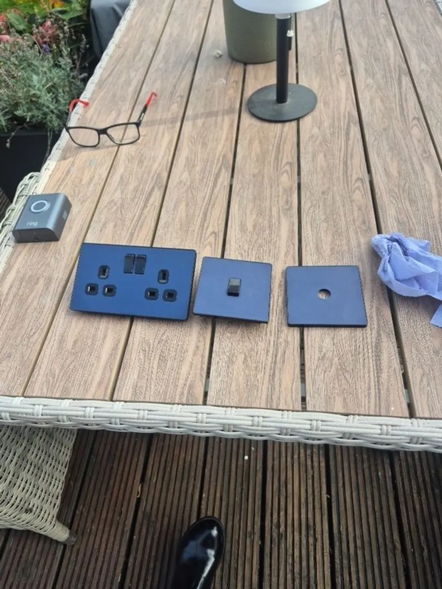 Navy blue socket and light switch - Image 4