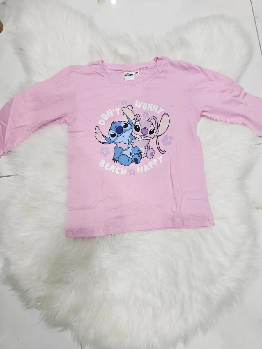Disney Stitch & Angel Girls Pyjamas Age - Image 2