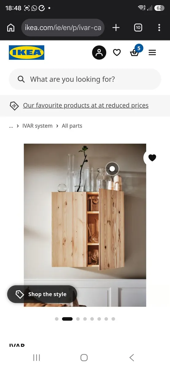 IKEA IVAR Cabinets x4 with Legs & Handles - Image 2