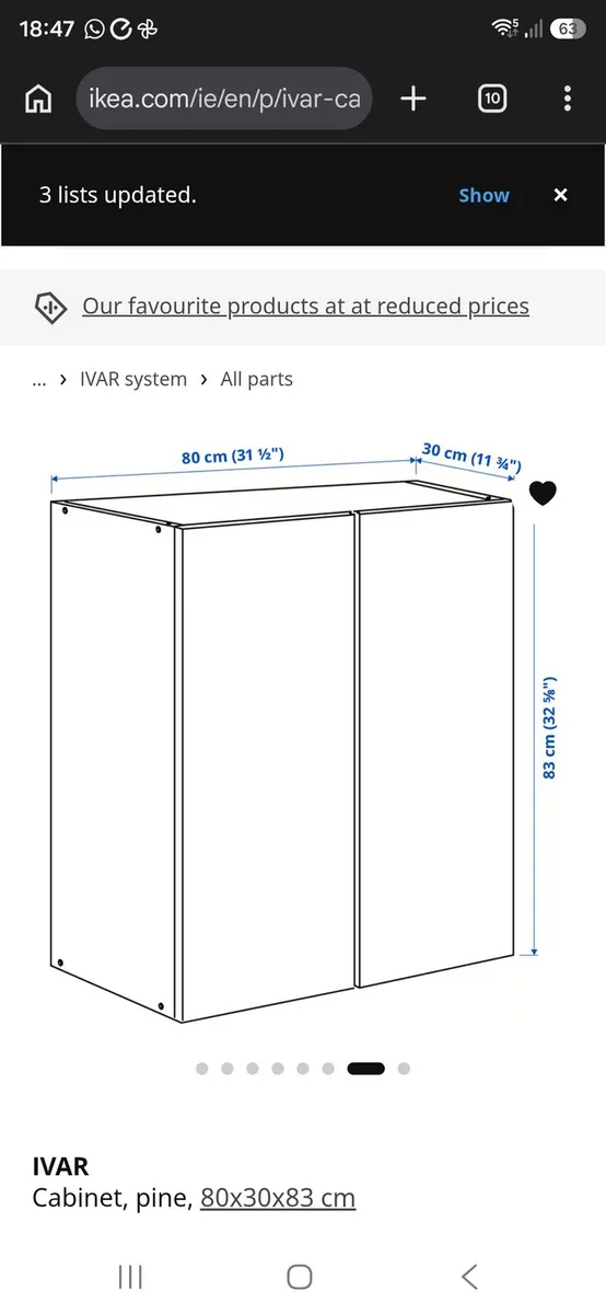 IKEA IVAR Cabinets x4 with Legs & Handles - Image 3