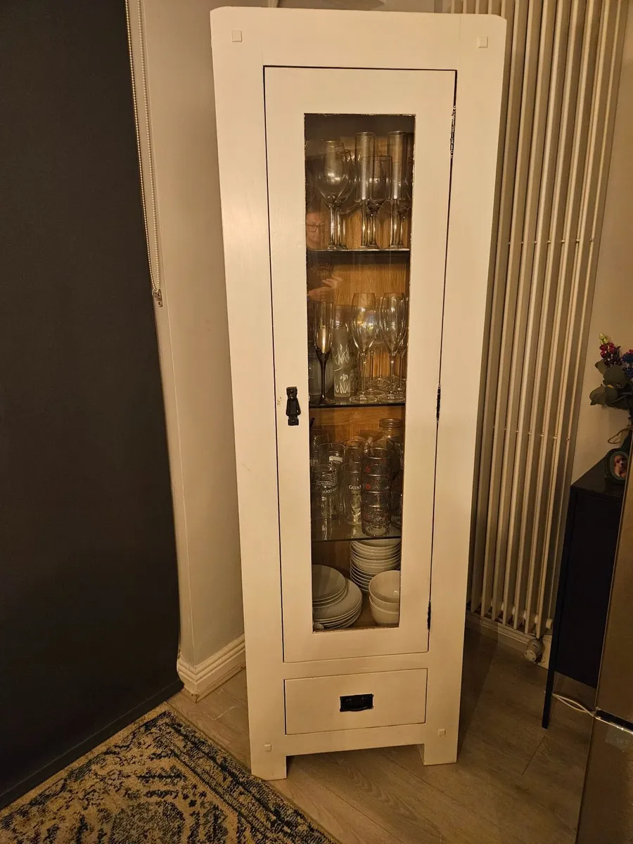 Heavy Solid Wood Tall Display Cabinet - Image 2