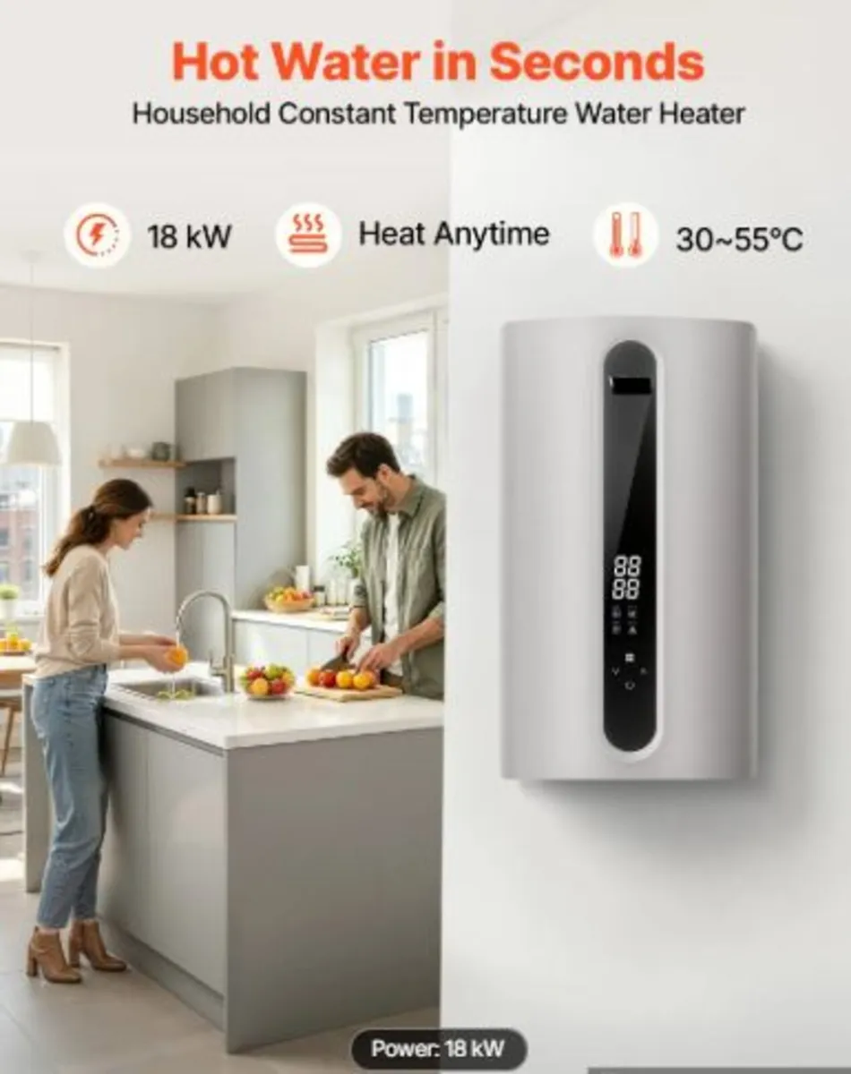 Tankless Electric Water Heater 18kW 3 Phase Instan - Image 2
