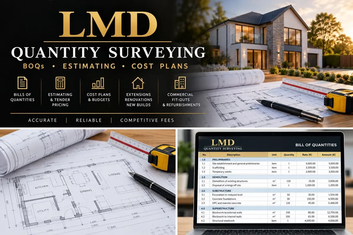 Quantity Surveyor | BOQs, Estimating & Pricing - Image 1