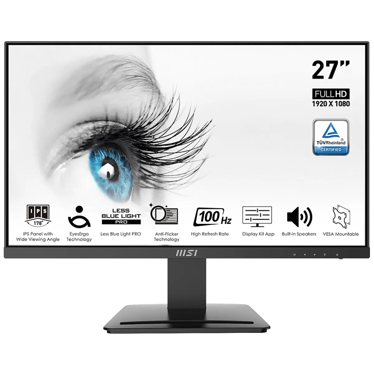 MSI PRO MP273A 27" IPS 100Hz 1080p Monitor - Image 1