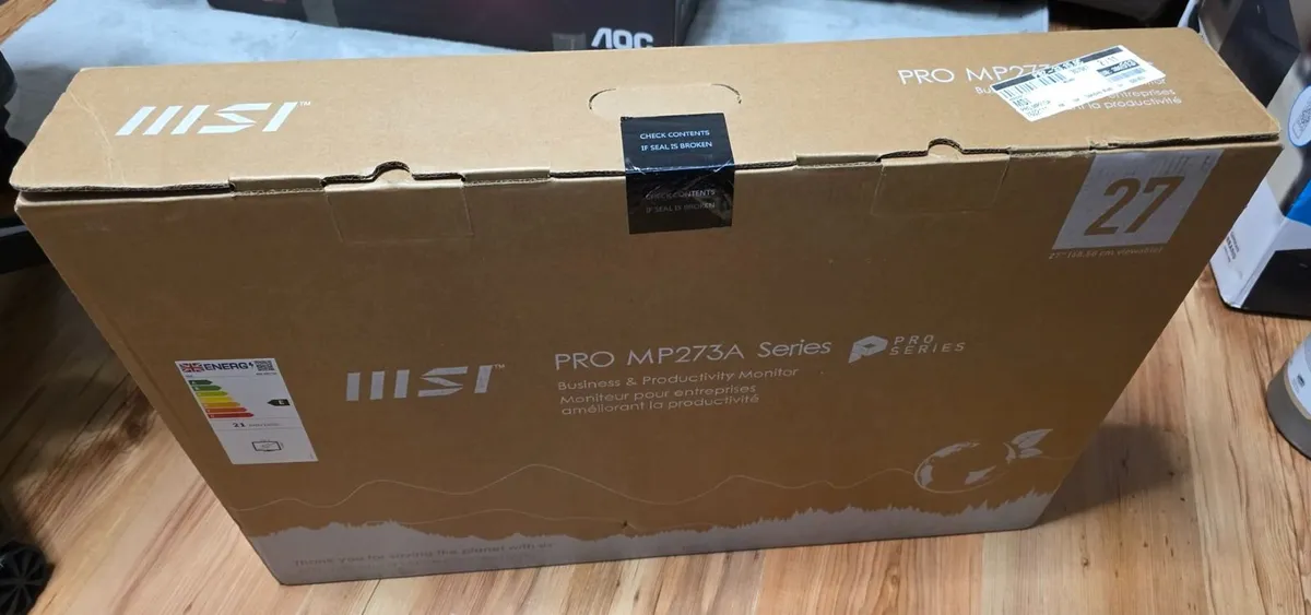 MSI PRO MP273A 27" IPS 100Hz 1080p Monitor - Image 2