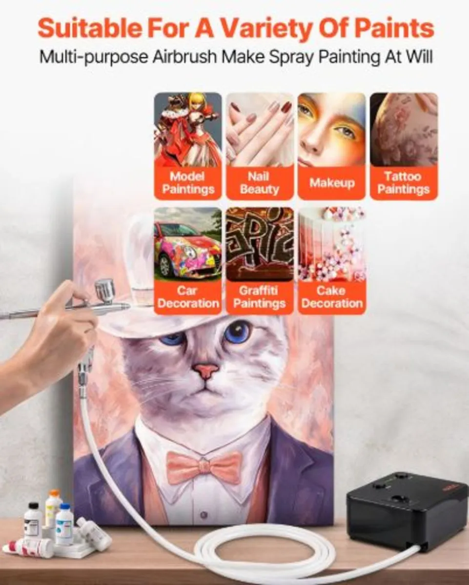 Airbrush Kit,Portable Airbrush Set with Compressor - Image 4