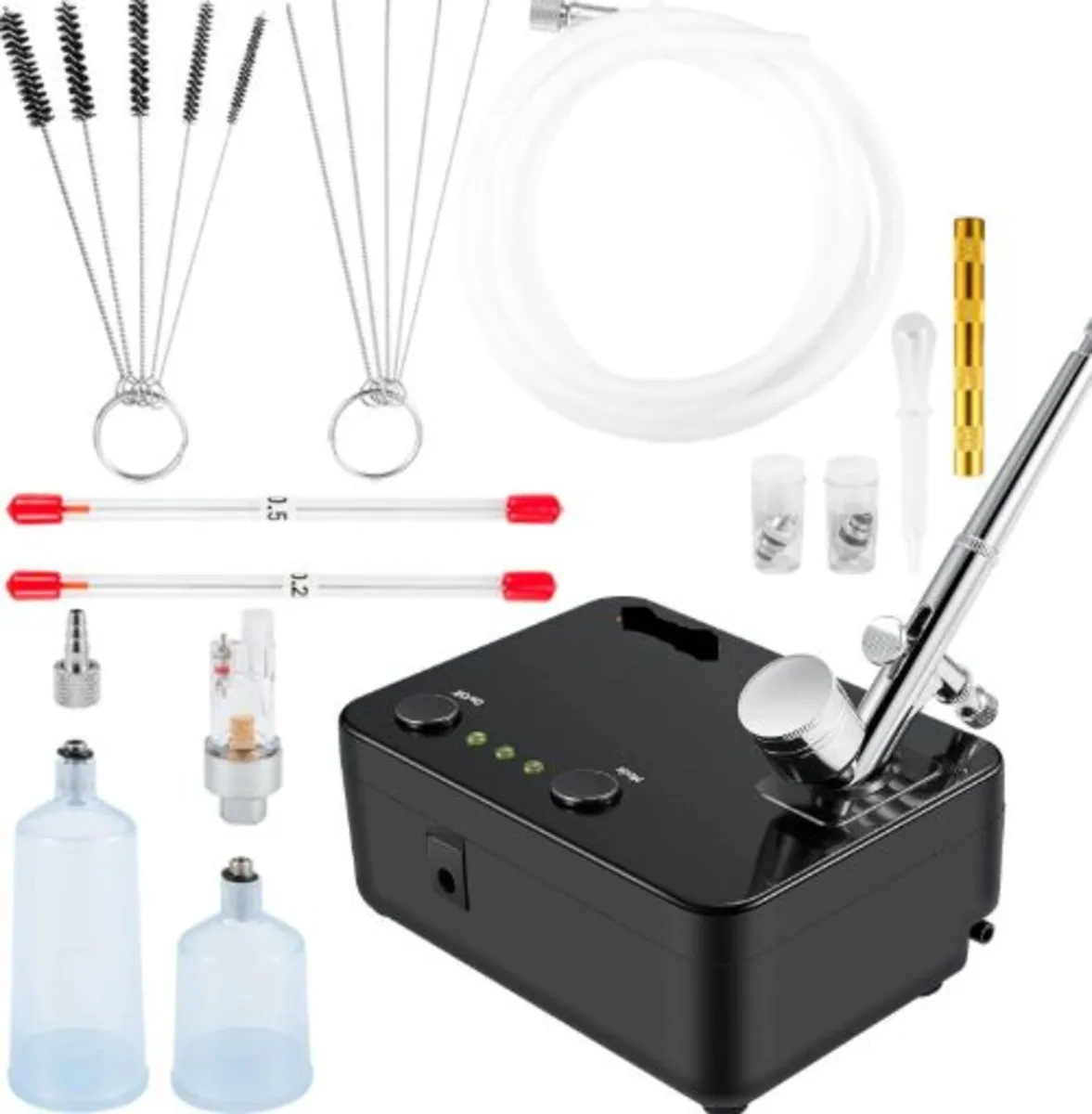 Airbrush Kit,Portable Airbrush Set with Compressor - Image 1