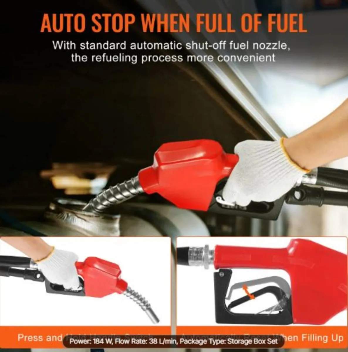 Fuel Transfer Pump, 12V DC 38 L/min(10 GPM) 186W - Image 4
