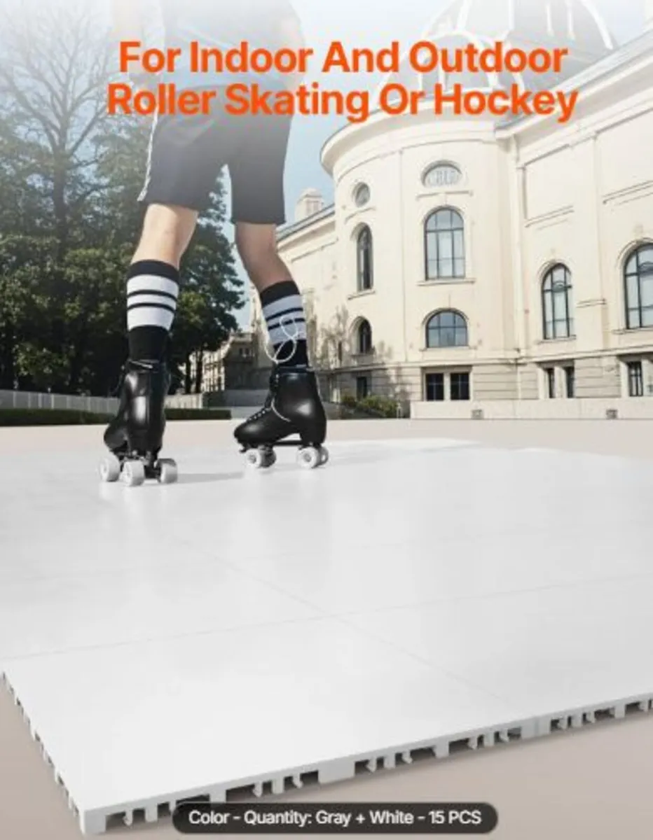 Dryland Tiles for Hockey Floor Mat,12x12 in 15Pcs - Image 2