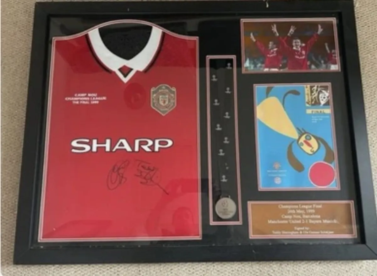1999 Sign Man utd Jersey - Image 1
