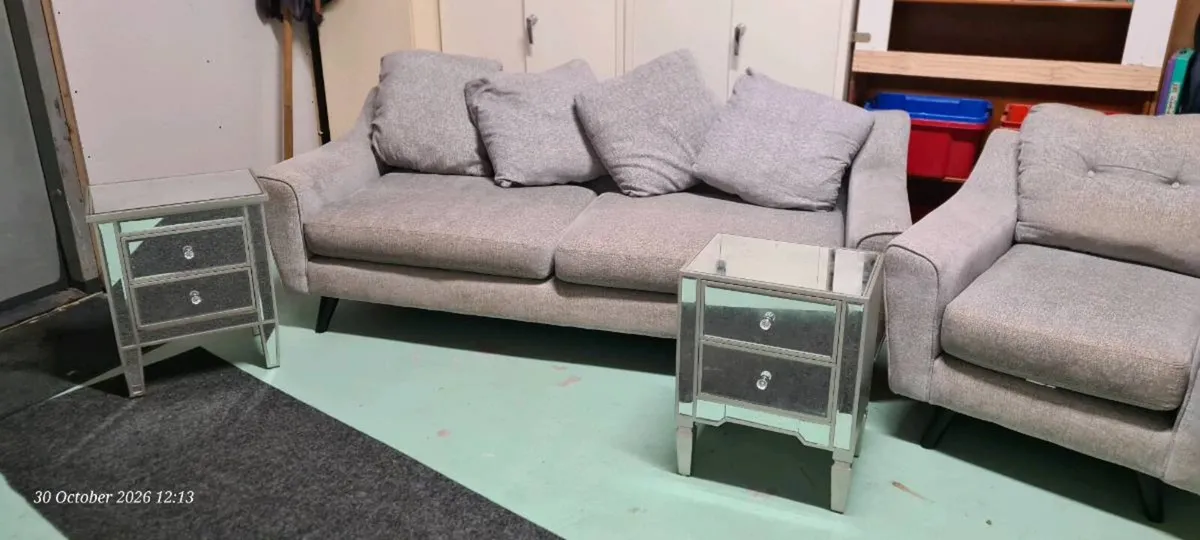 Sofa, armchairs, lockers, mirror, table - Image 4