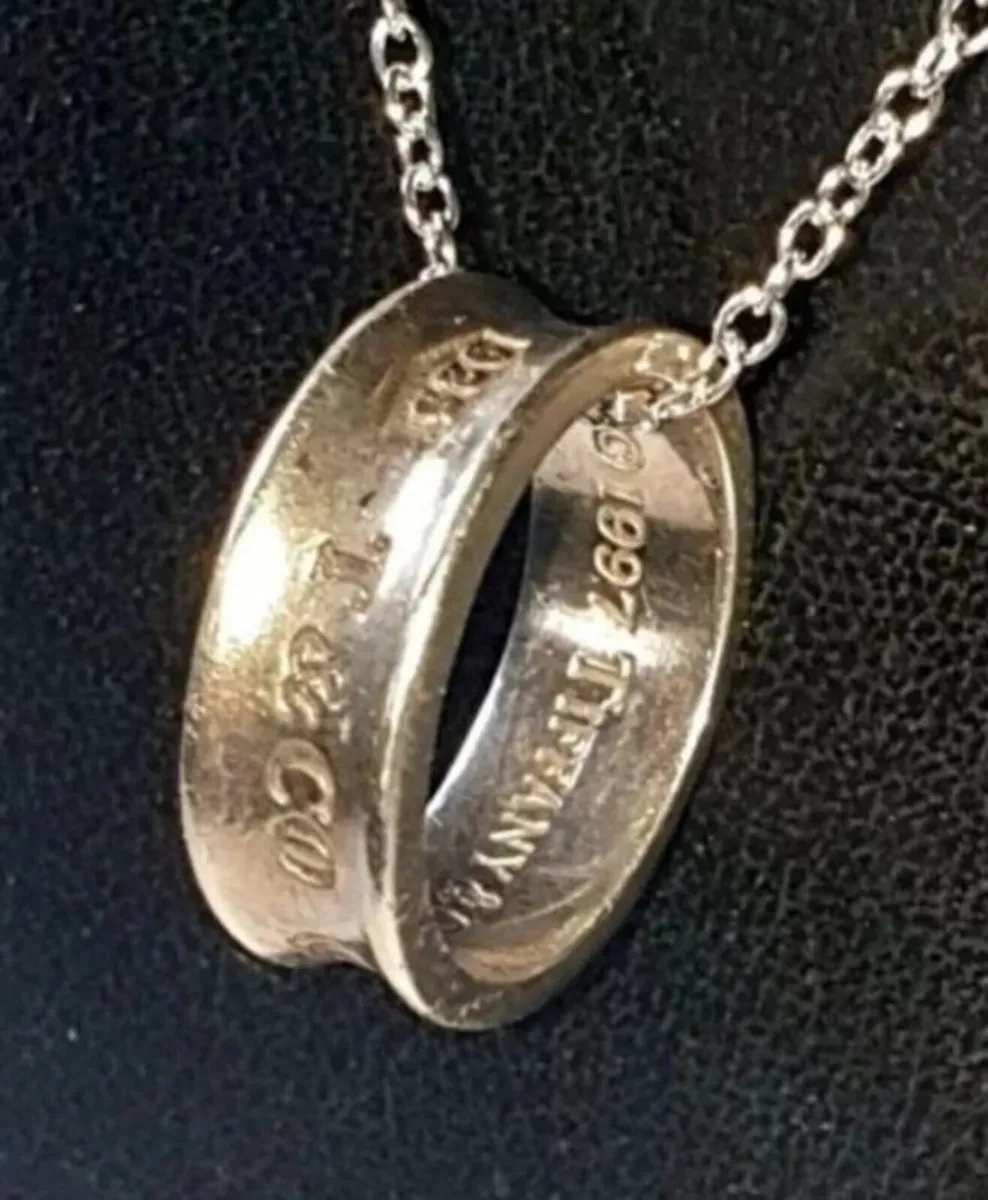 Authentic Vintage Tiffany & Co. 1837 Silver Ring - Image 1