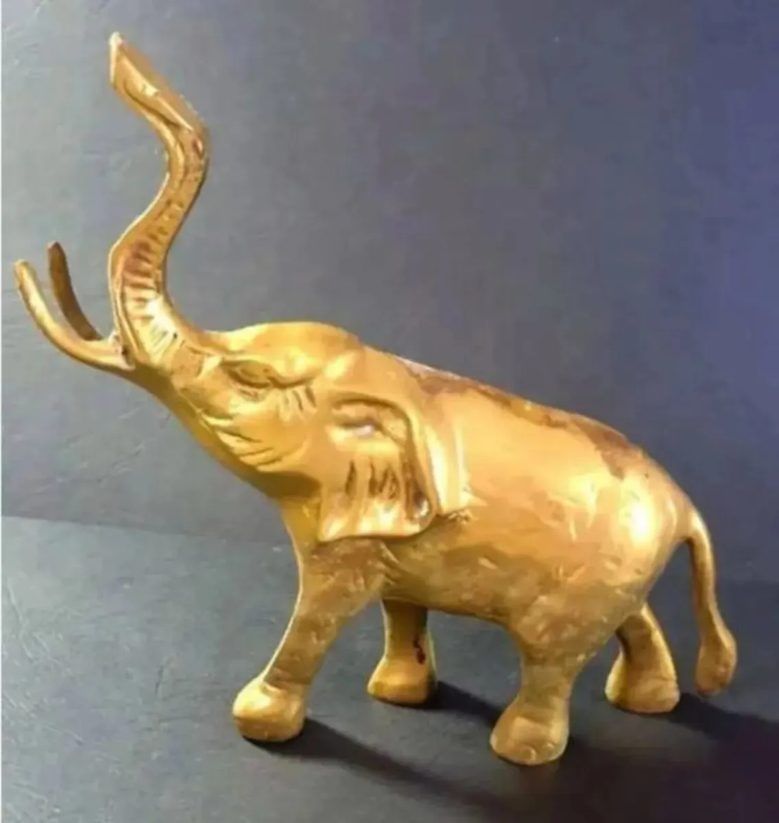Vintage Brass Elephant Pristine - Image 3