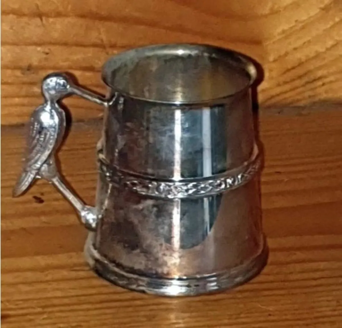 Vintage Sheffield Silver-Plated Christening Mug - Image 1