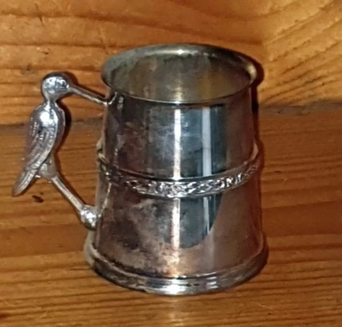 Vintage Sheffield Silver-Plated Christening Mug - Image 2