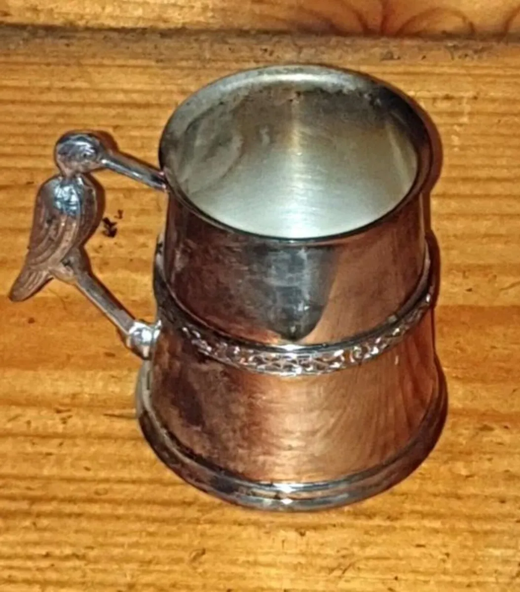 Vintage Sheffield Silver-Plated Christening Mug - Image 3