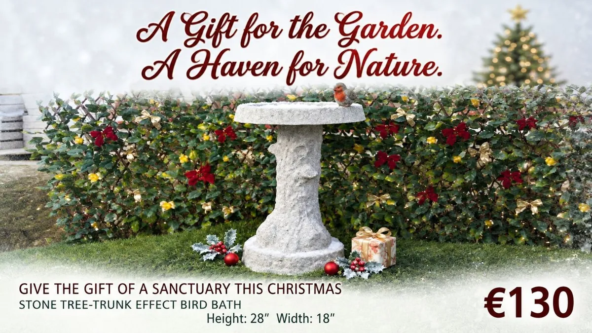 Reconstituted Granite Bird Bath large-custom made - Image 1