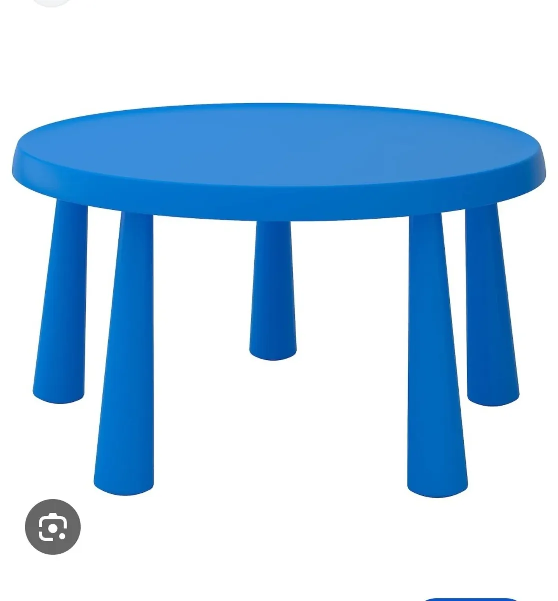 Childrens blue IKEA table - Image 1