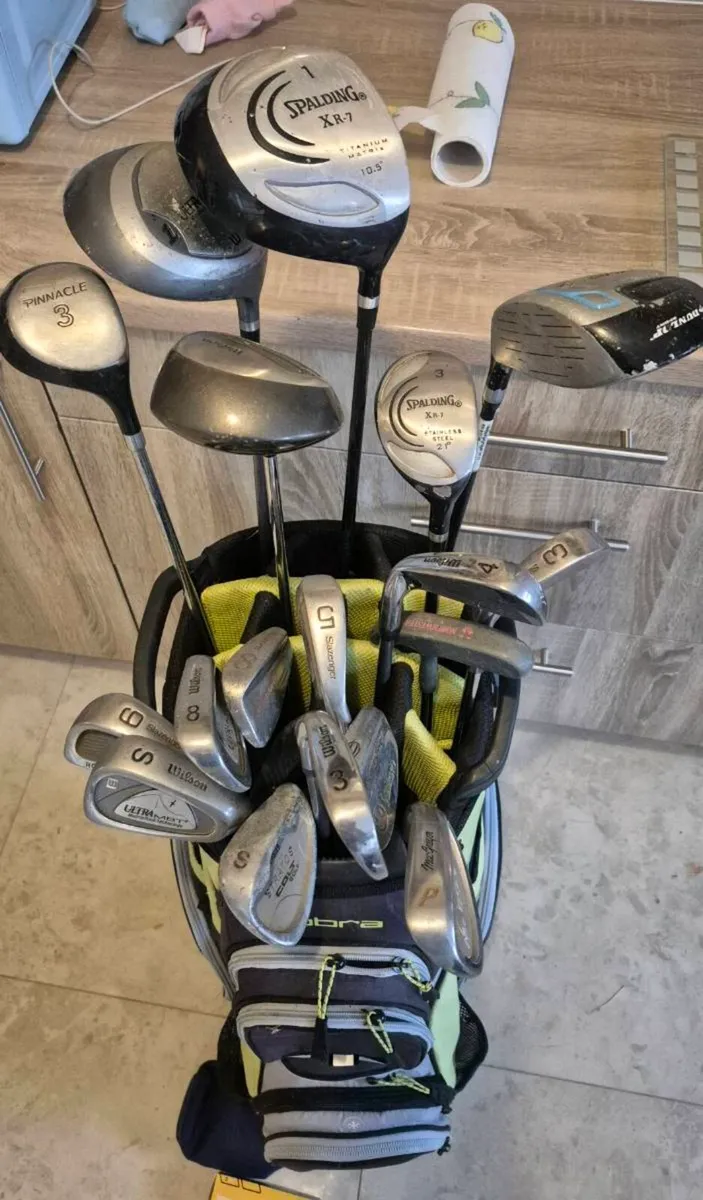 Complete Golf Club Set & Cobra Cart Bag + Balls – - Image 2