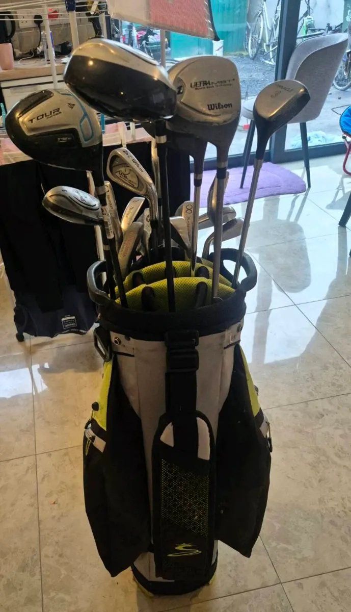 Complete Golf Club Set & Cobra Cart Bag + Balls – - Image 4