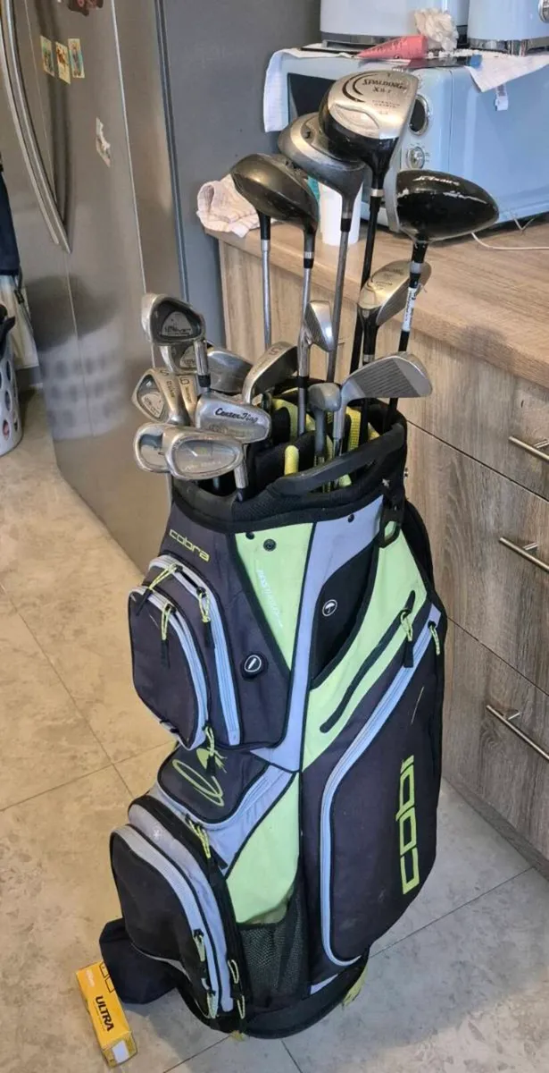 Complete Golf Club Set & Cobra Cart Bag + Balls – - Image 2