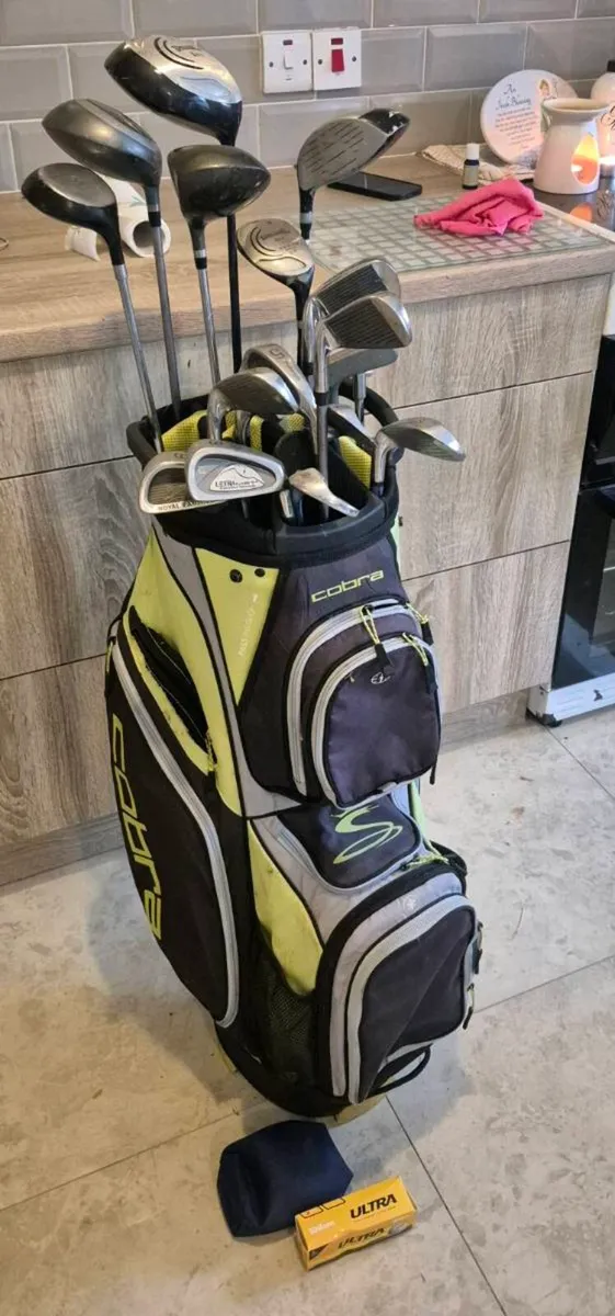 Complete Golf Club Set & Cobra Cart Bag + Balls – - Image 4