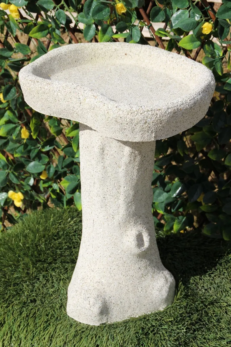 Reconstituted granite bird bath-brand new!!! - Image 3
