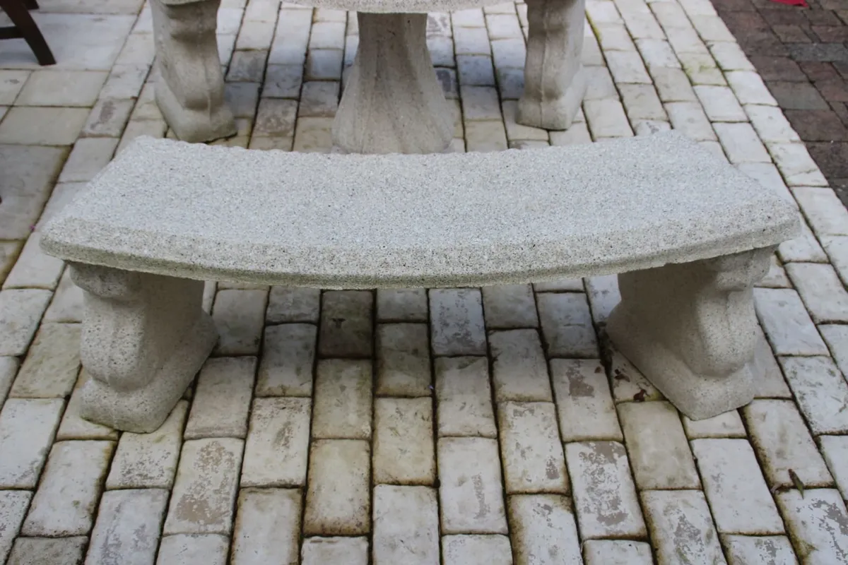 Reconstituted Granite large bench - Image 3