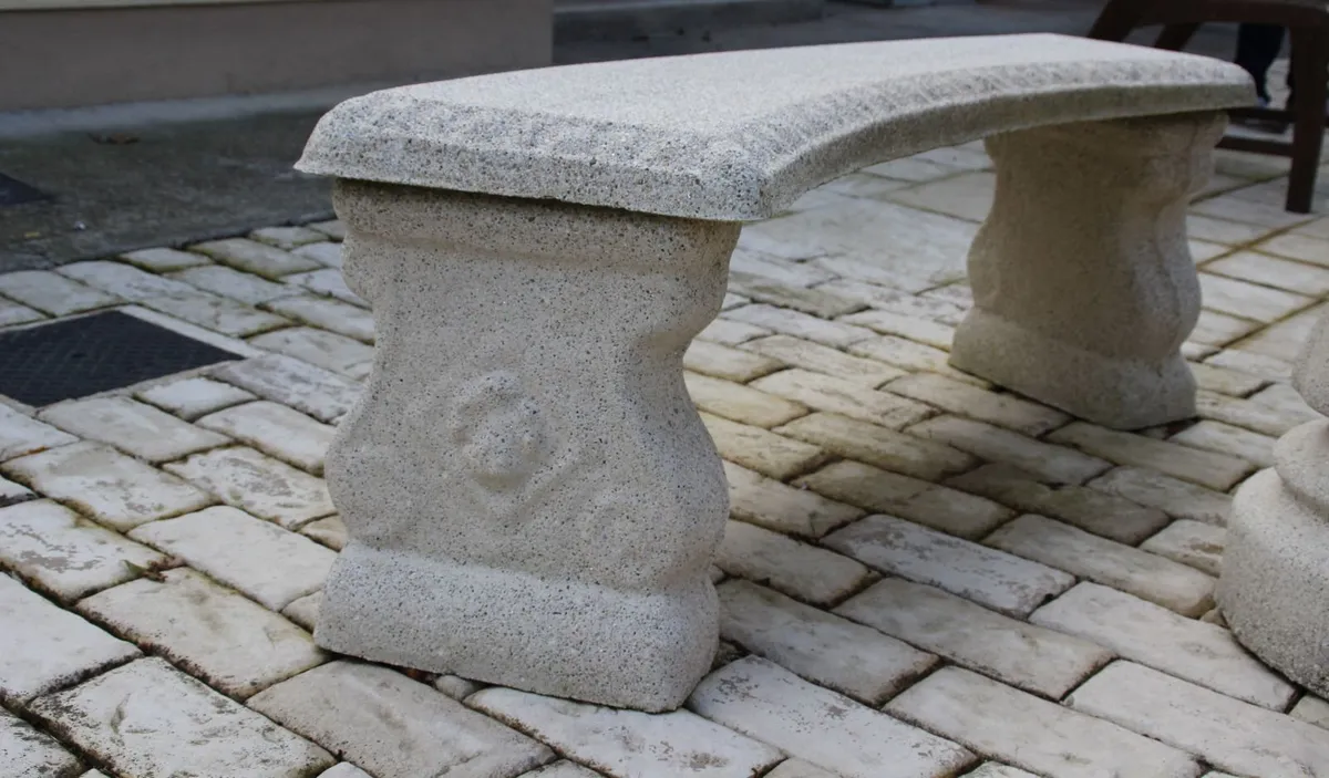 Reconstituted Granite large bench - Image 4