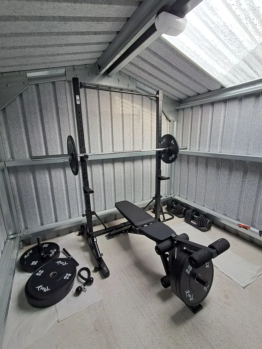 DOMYOS Fold-Down/Retractable Squat Rack - Image 1