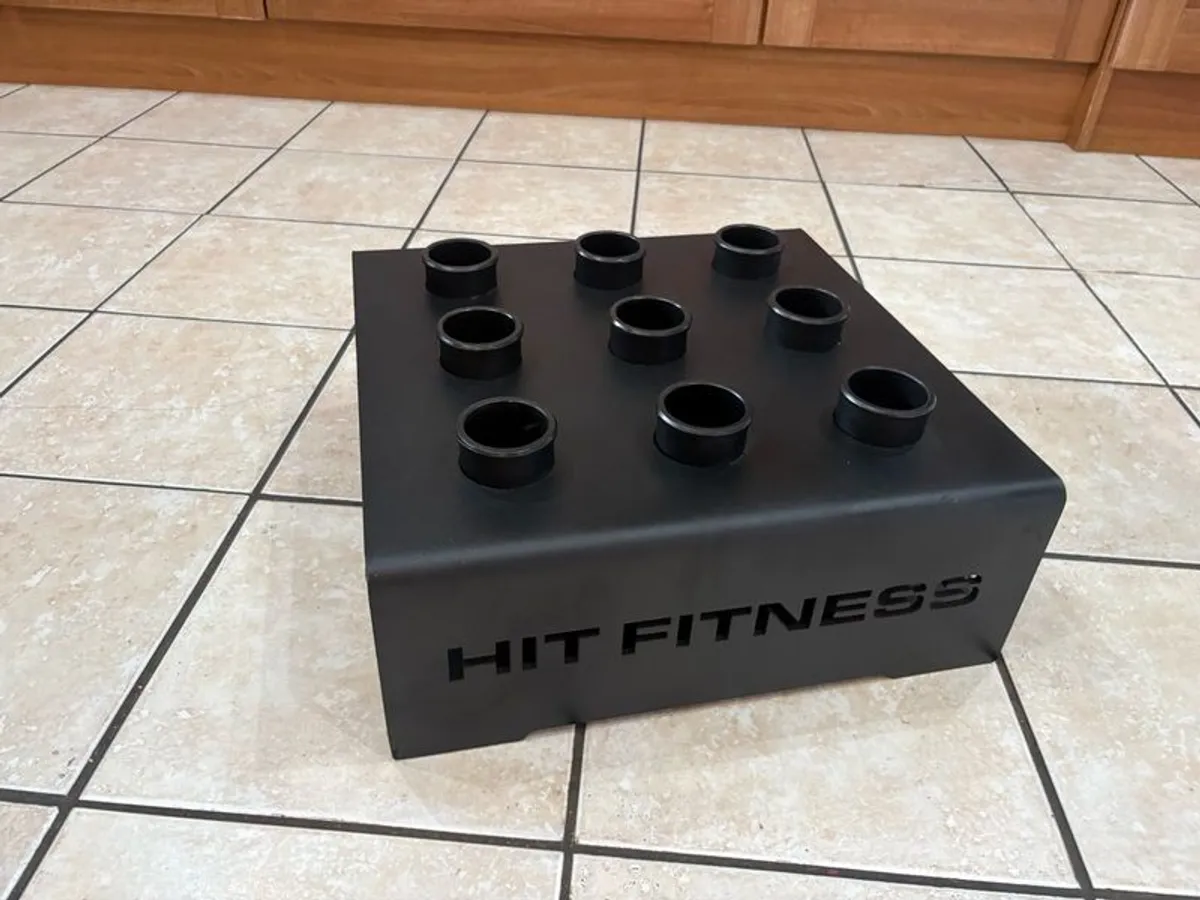 Olympic Barbell Storage Holder, Holds 9 Olympic Barbells, Saves Space! Selling Cheap!!! - Image 2