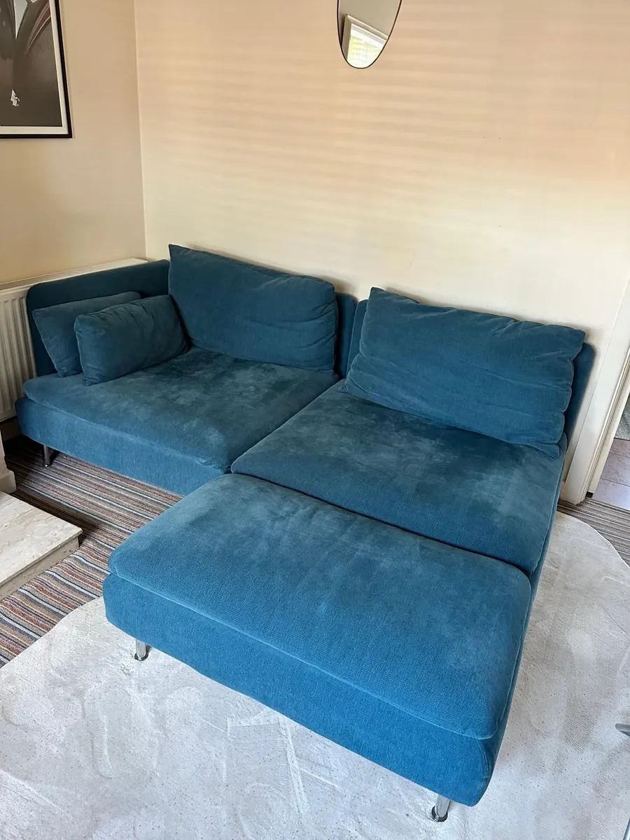IKEA SÖDERHAMN 2-Seat Sofa with Chaise Longue - Image 3