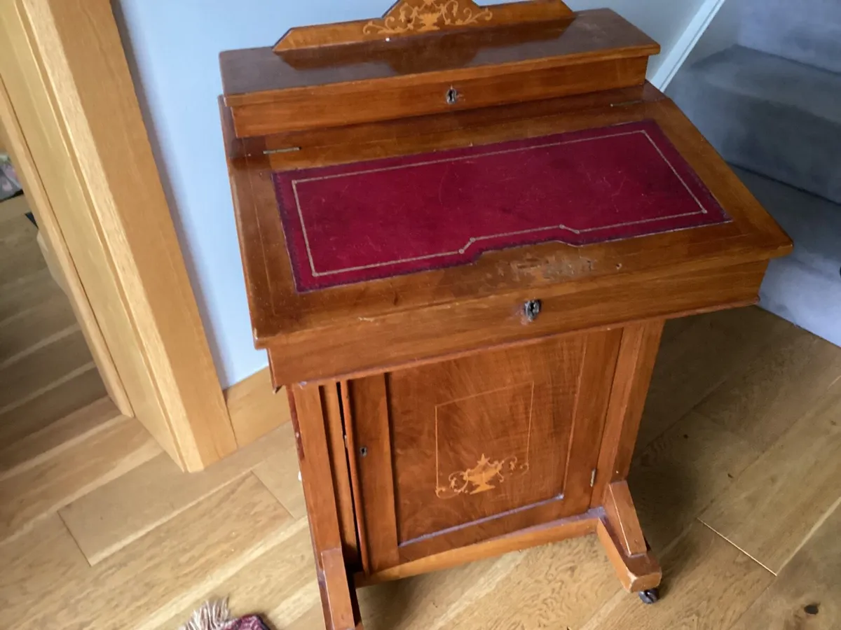 Victorian or early Edwardian Davenport desk - Image 2