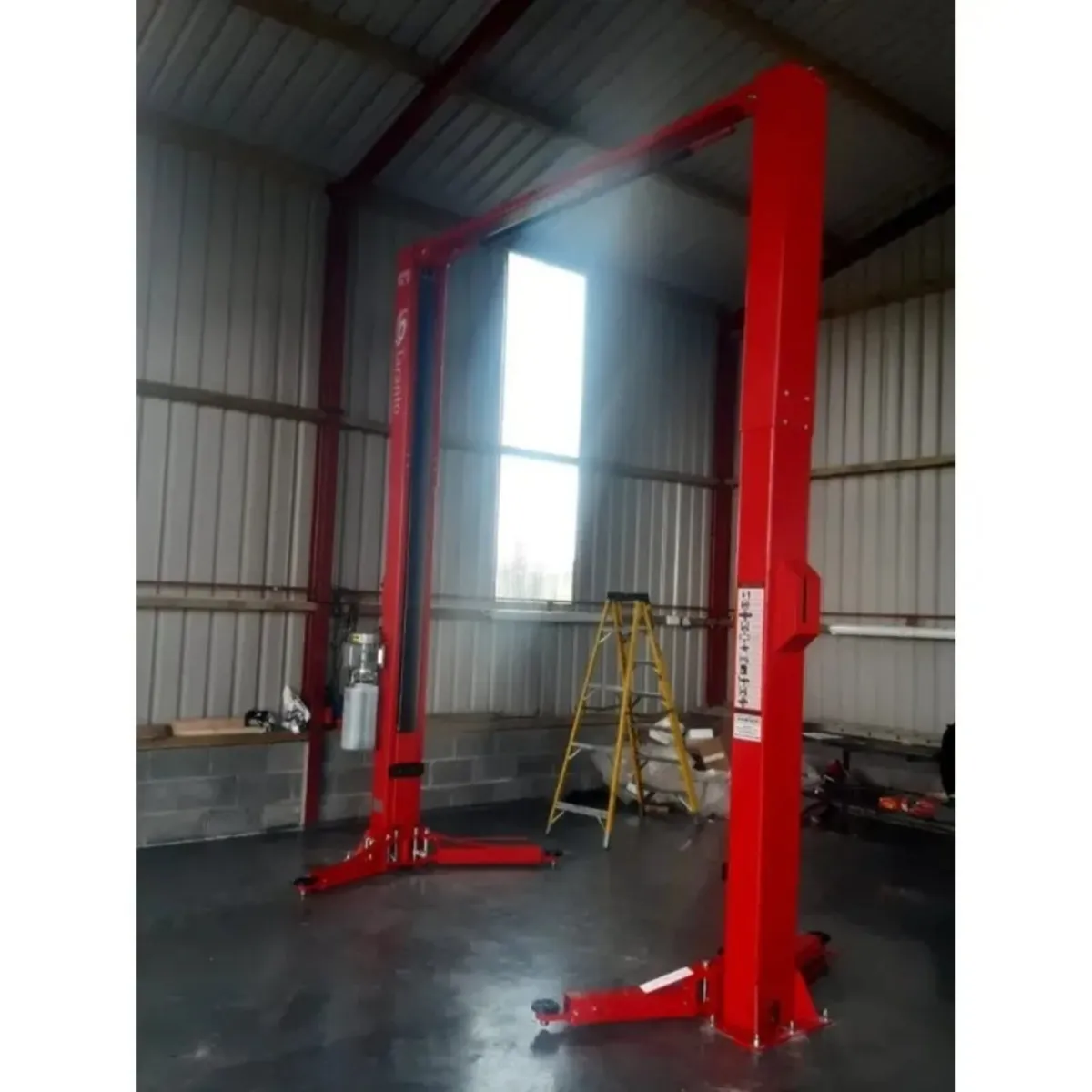 Taranto 4 Ton Clear Floor Two Post Automotive Lift - Image 1