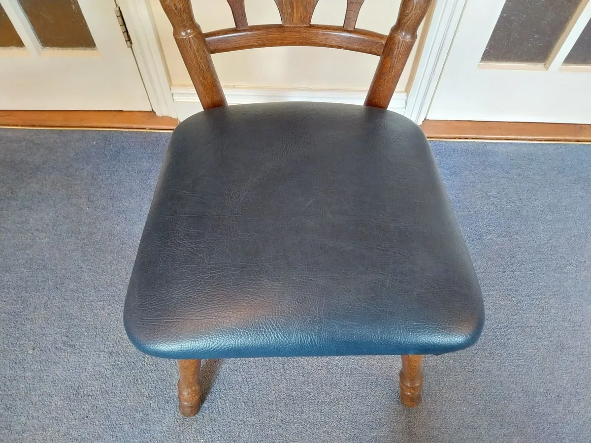 Solid Wood Table & 4 Chairs - Image 3