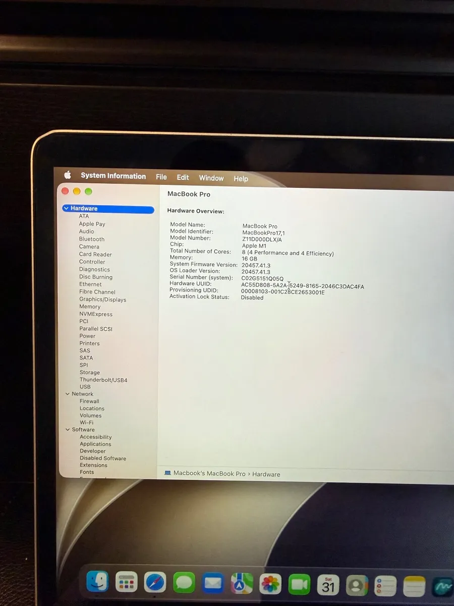 MacBook Pro 13 2020 M1 16GB/256SSD/486c - Image 3