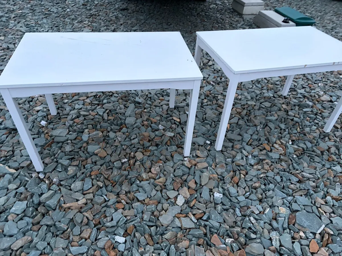 2 x white kitchen table ikea (white) - Image 3