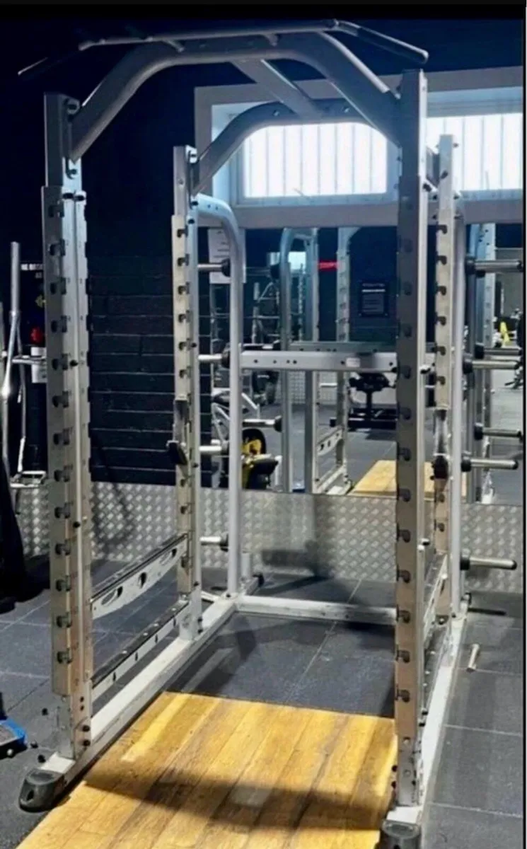 Commercial Indigo fitness Power rack and bench. - Image 3