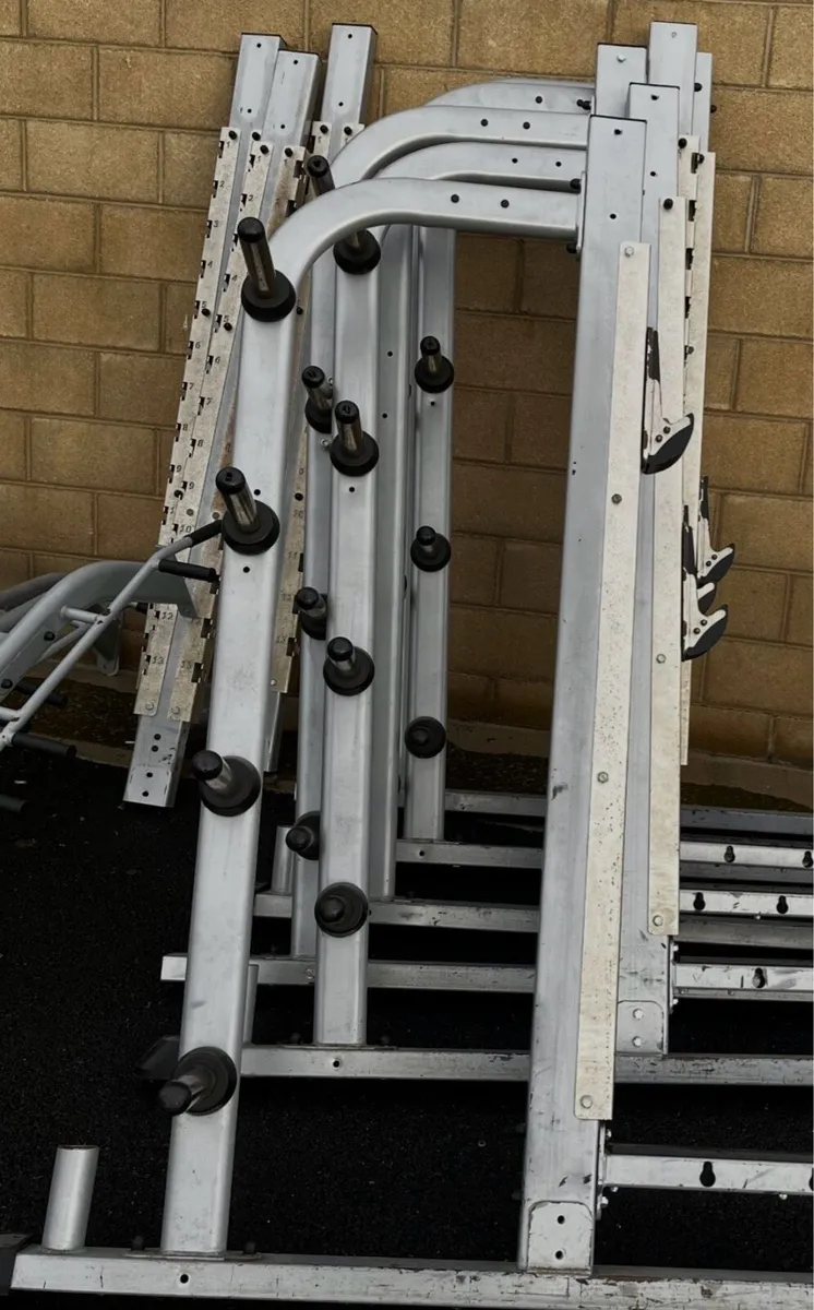 Commercial Indigo fitness Power rack and bench. - Image 4