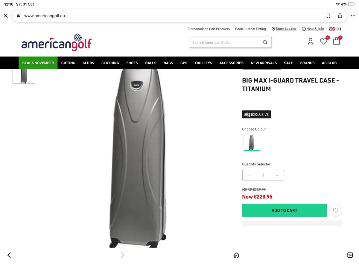 Golf club Max hard shell travel bag - Image 2