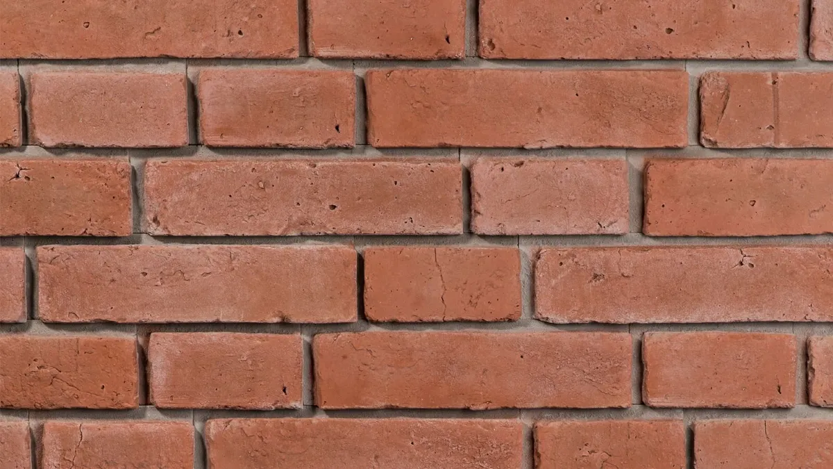 Monsanto Red Brick Tiles With Grey Joint - Image 4