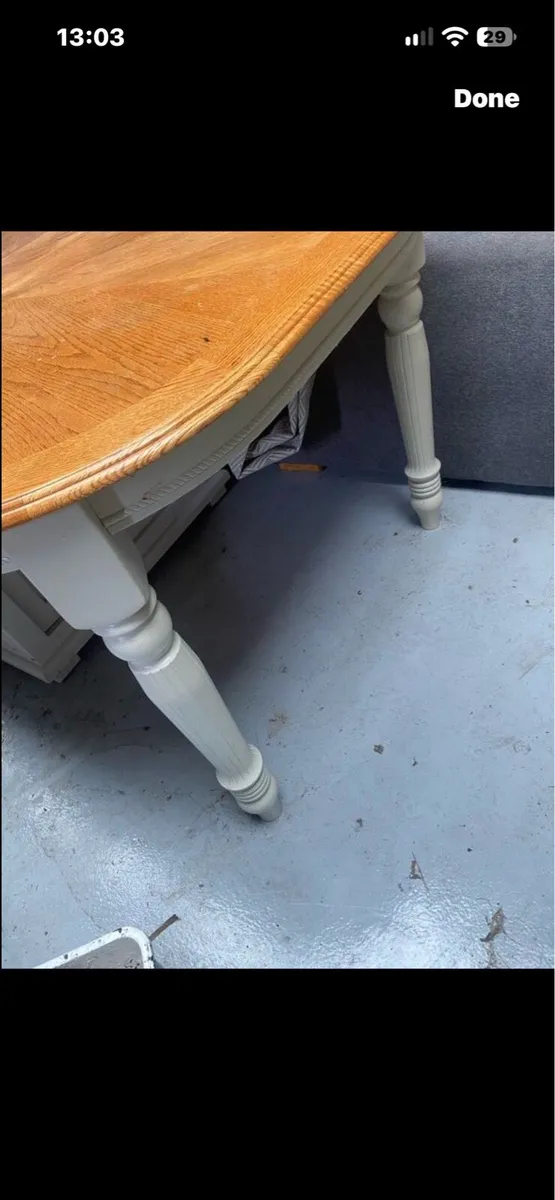 Solid Oak Extendable Dining Table - Image 2