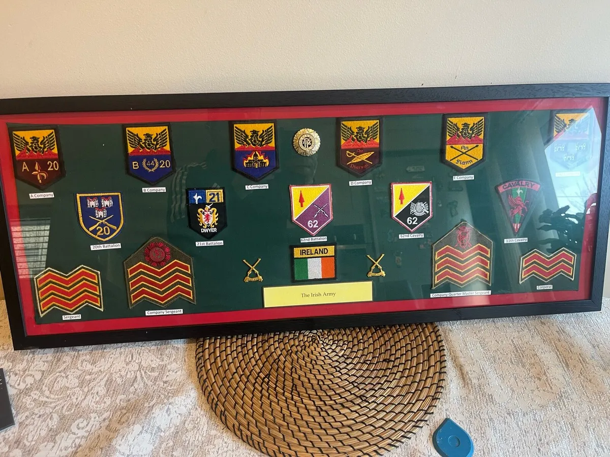 Irish army Defence Forces badges and patches - Image 1