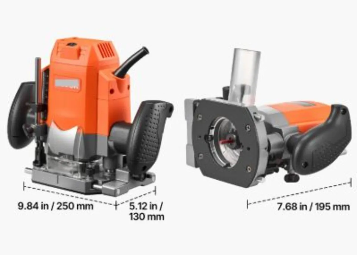 Wood Router, 1.6 HP 1200W, Variable Speed Router - Image 4