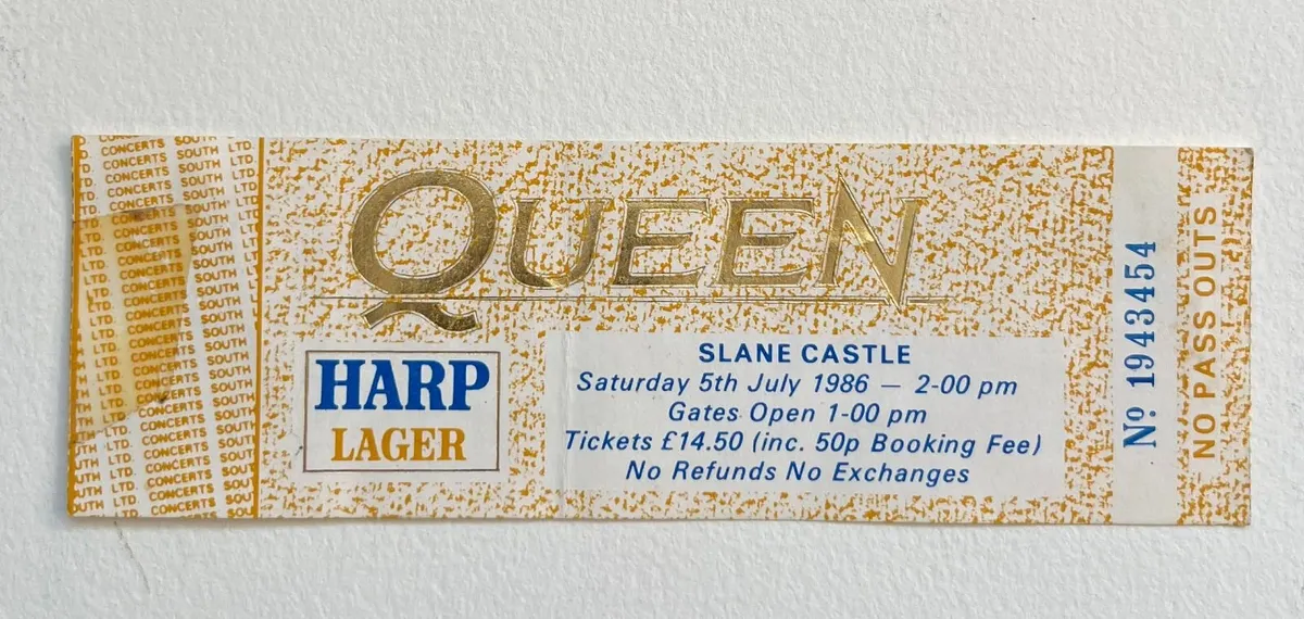 QUEEN – SLANE CASTLE 1986 – ORIGINAL VINTAGE CONCE - Image 1