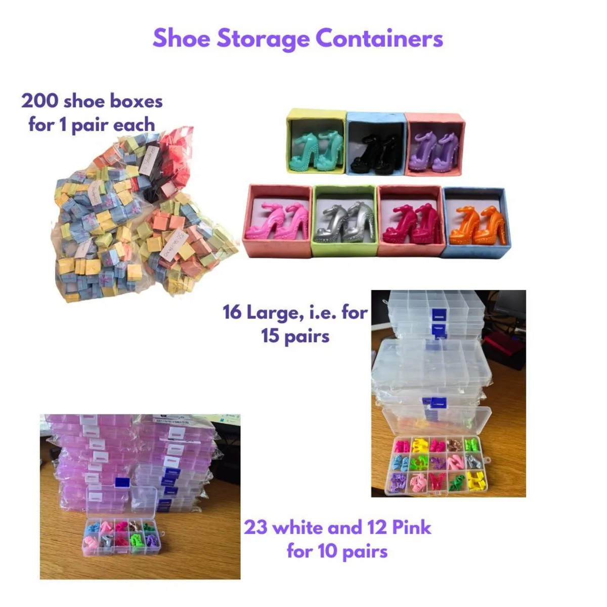 85Dolls, 1510 Outfits,4260 Shoes,834 Balls of Yarn - Image 3