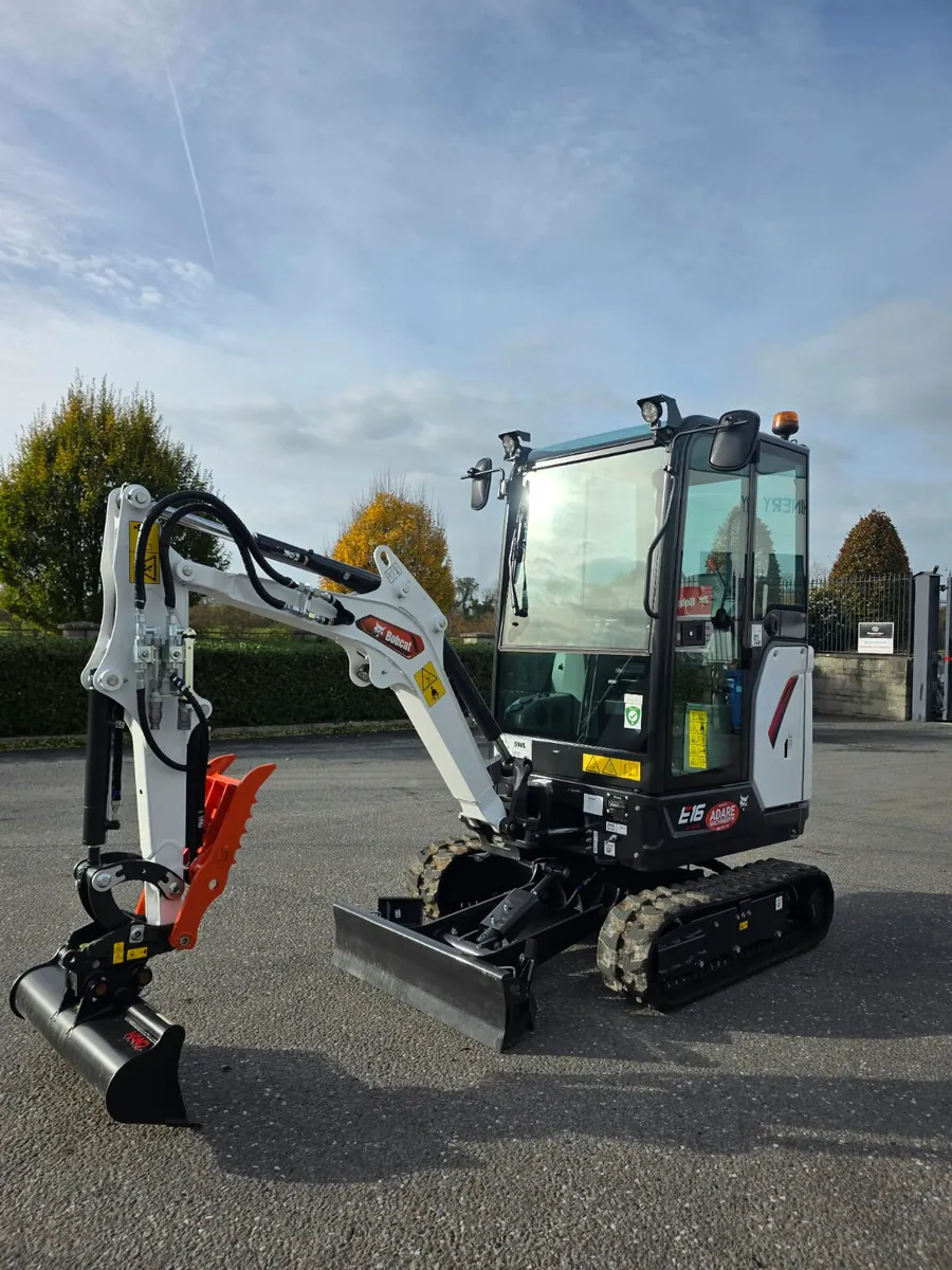 NEW Bobcat E16 Mini Digger | From €104 p/ week - Image 1